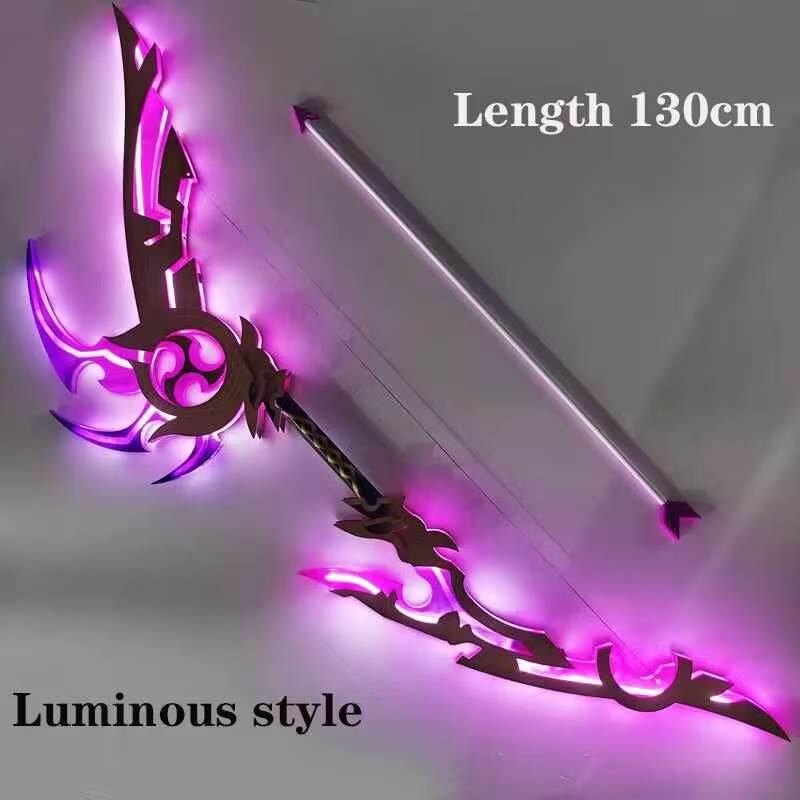 Cosplay Prop Bow - Baal Raiden Shogun Cos Świecąca Łuk