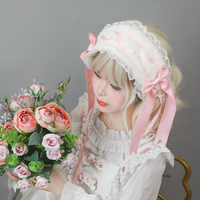 Różowy Niebieski Czarny Lolita – Cosplay Prop Bow recenzja i cena